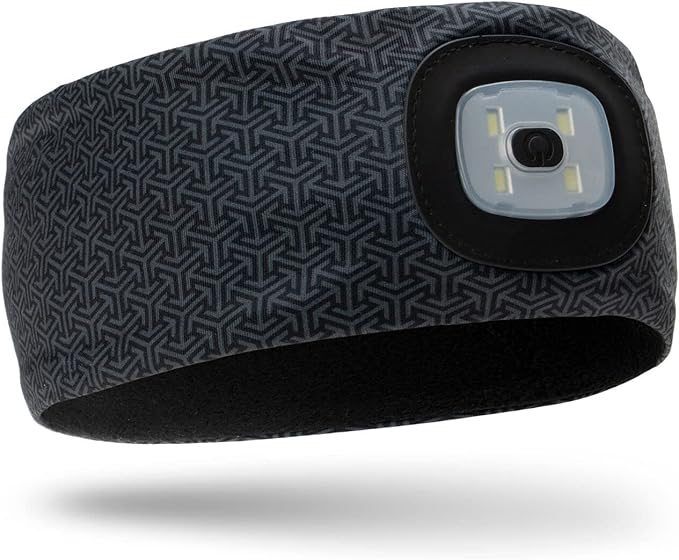 Gone For a Run Running LED Performance Fleece-Lined Reversible Beanies & Headbands | 3 Light Modes