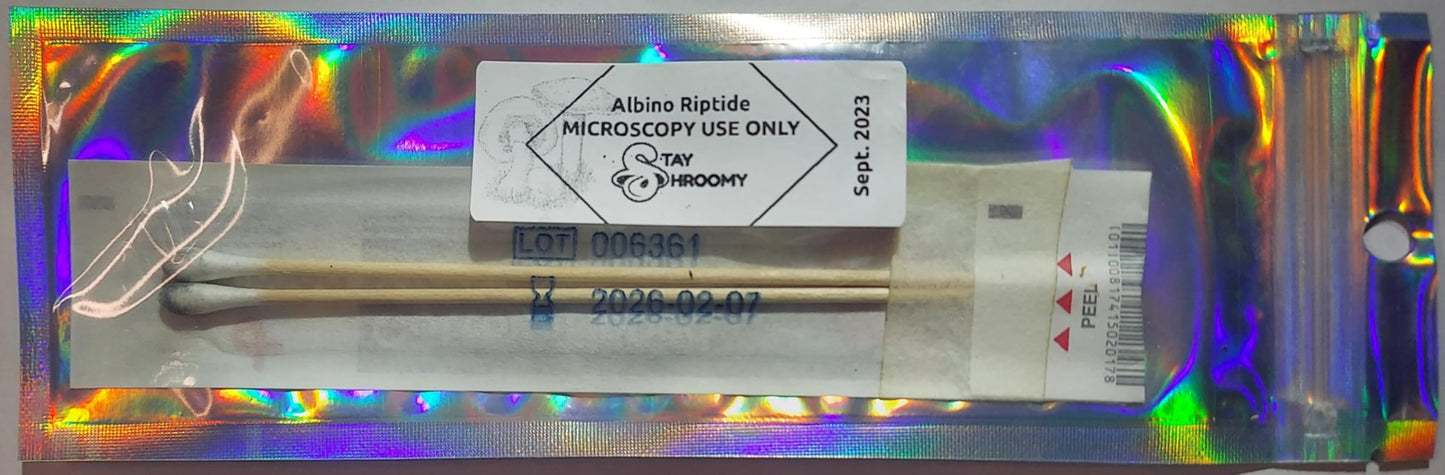 Stay Shroomy Spore Swabs (Albino Riptide)