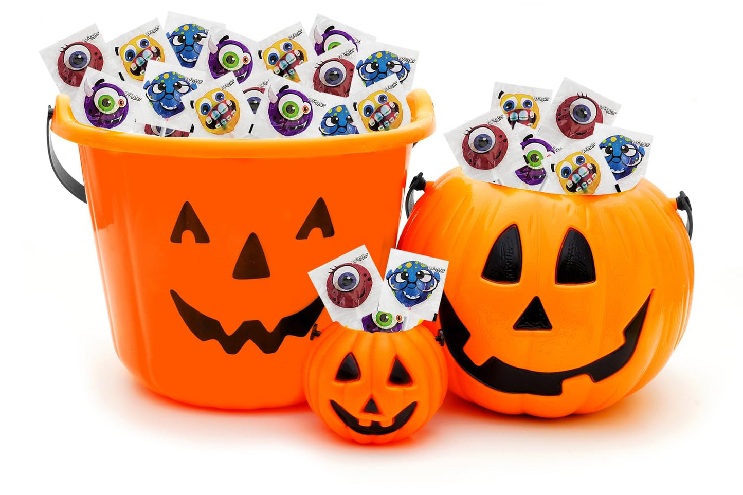 Fruidles Halloween Monster Lollipop, Monster Variety Suckers Candy, Great for Halloween Goody Bag Fillers, Individually Wrapped (Half-Pound)