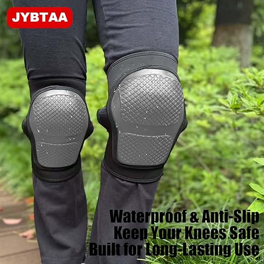 Work Knee Pads for Knee Protection, Kneepad for Men and Women, Gel Kneepads for Construction with Ergonomic Foam Cushion, Ideal Comfortable Gifts knee Pads for Roofing, Flooring Installation, Gray L (1 Pair)
