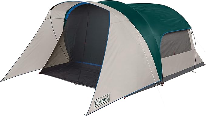 Coleman Cabin Camping Tent with Screened Porch, 4/6 Person Weatherproof Tent with Enclosed Screened Porch Option, Includes...
