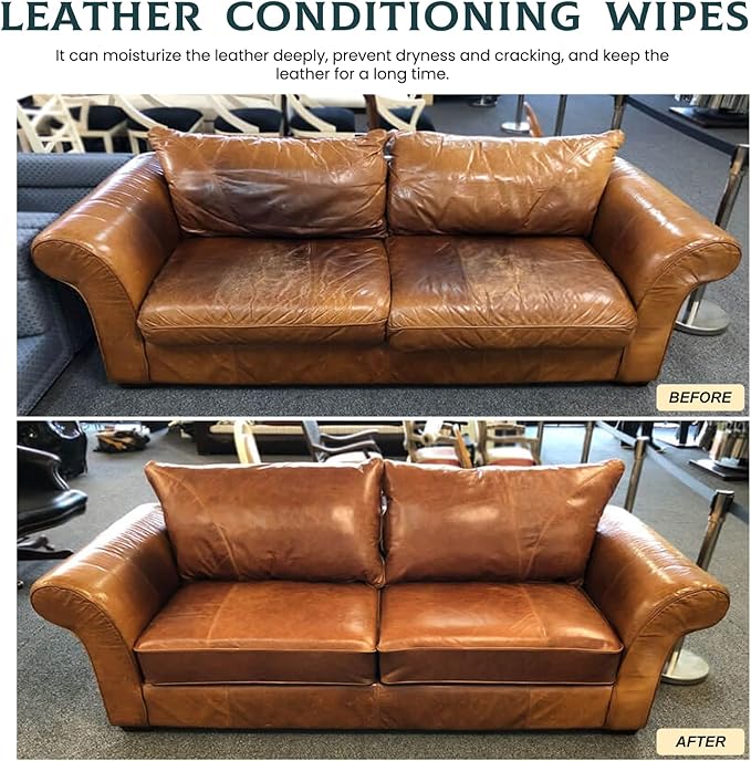 Leather Furniture Repair Salve & Brush Set – Cream & Wax Restorer for Couches, Chairs and Wood Surfaces – Conditioning Wood Balm for Scratches & Fading