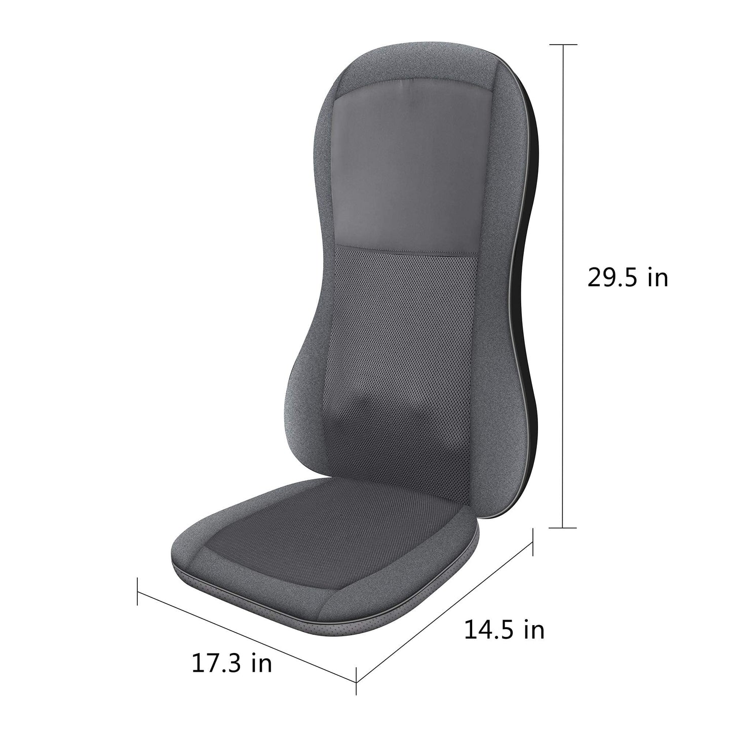 COMFIER Shiatsu Full Back Massager,Massage Chair Pad with Heat,2D/3D Massage Seat Cushion,Chair Massager with 10 Shiatsu Nodes, Rolling Kneading Chair Pads for Lower Back,Mothers Day Gift for Women