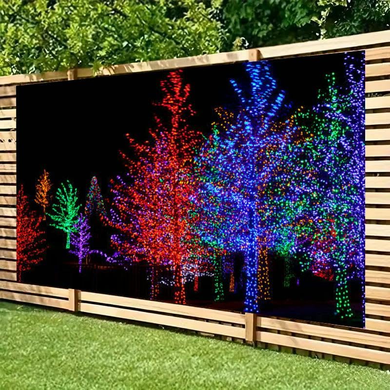 Trees Wrapped LED Lights Christmas Backdrop Bitrhday Party Decorations Photography Studio Photo Backdrops Background Props...