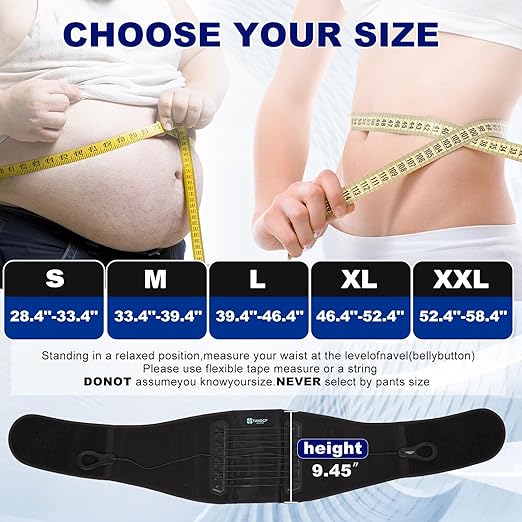 TANDCF Back Brace for Lower Back Pain Relief with Pulley System,Lumbar Support Belt for Men & Women with Bionic Support System, Ergonomic Design and Lightweight Skin Friendly Material (M)