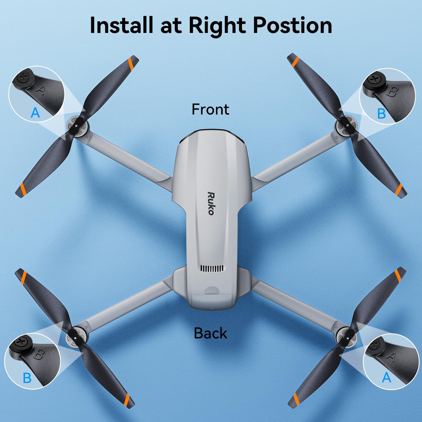 Ruko Spare Propellers with F11PRO 2 Plus Drone