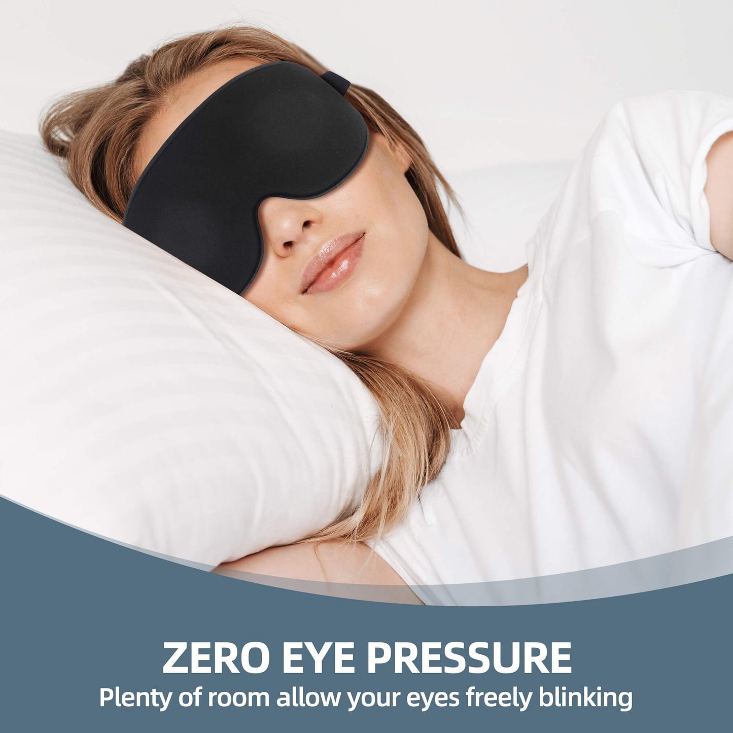 3 Pack 3D Contoured Sleep Eye Mask - with 3 Pack Ear Plugs – Soft Breathable Blackout Sleeping EyeMask for Men Women Adults – Lightweight Zero Pressure Eye Cover for Travel Naps Night Shift Meditation