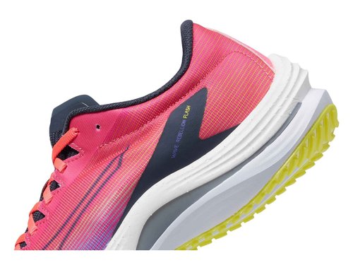 Mizuno Women's Wave Rebellion Flash Running Shoe, High/Vis Pink/Ombre Blue, 6