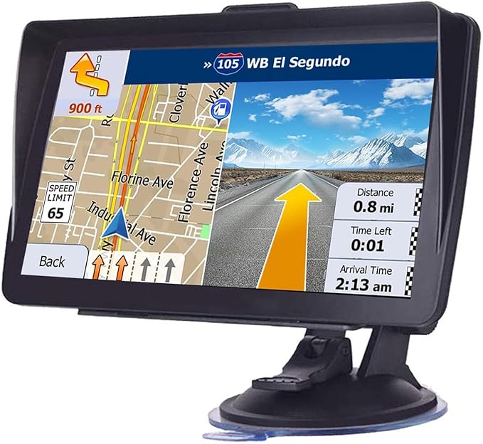 MRSXWPY 7-Inch HD Touchscreen GPS Navigator for Car, Truck & RV with 2025 Maps (Free Lifetime Updates), Voice Turn-by-Turn...