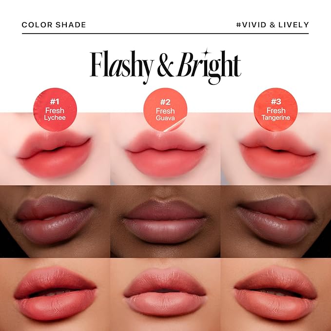 Nature Republic Light on Velvet Tint (04 MOOD APRICOT) | High Pigment, Weightless Lip Tint with Velvety Matte Finish, Smooth Texture, Non-Sticky Formula, Stocking Stuffers