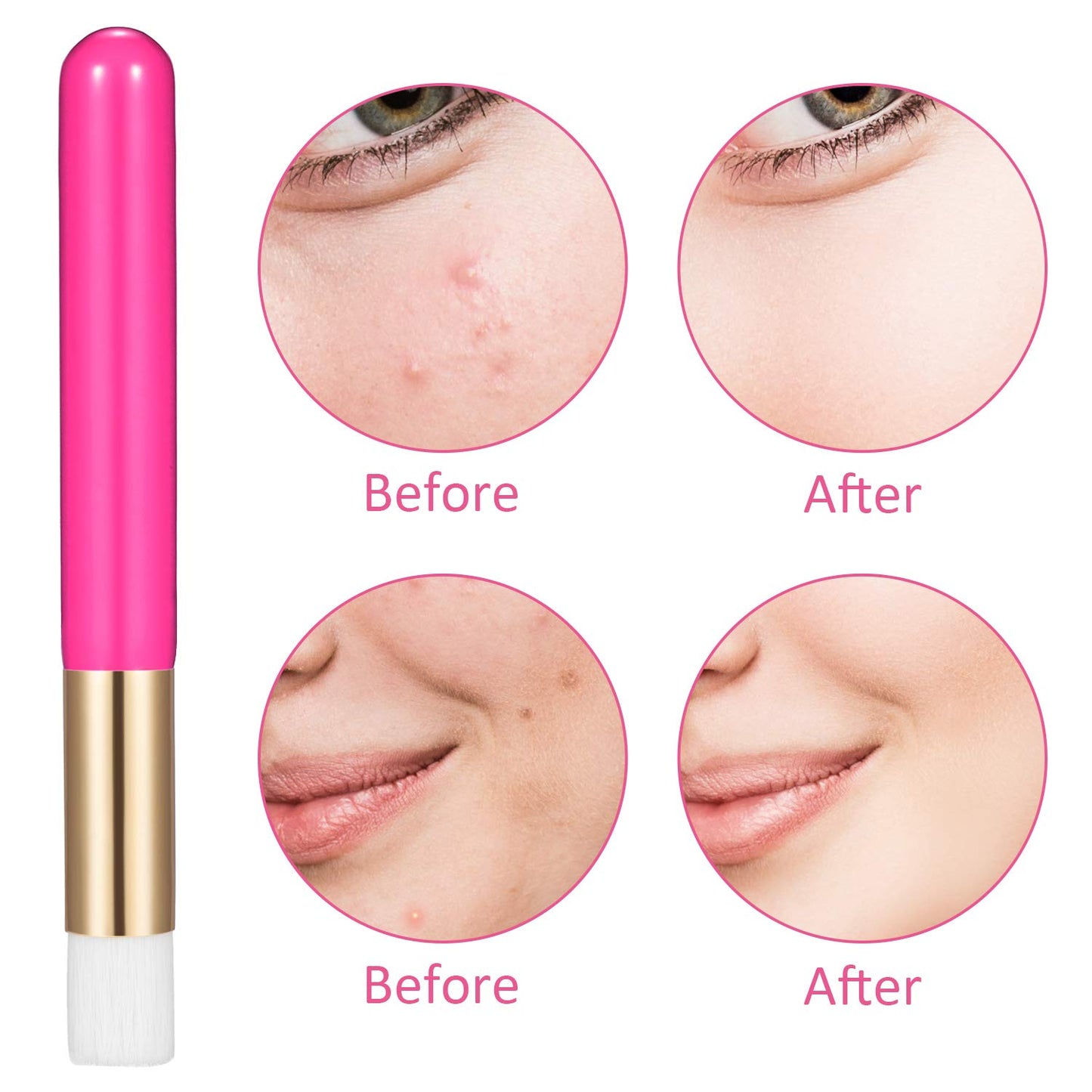 20 Pcs Eyelash Shampoo Brushes,Lash Shampoo Brush Lash Extension Brushes for Cleansing Peel Off Blackhead Remover Tool