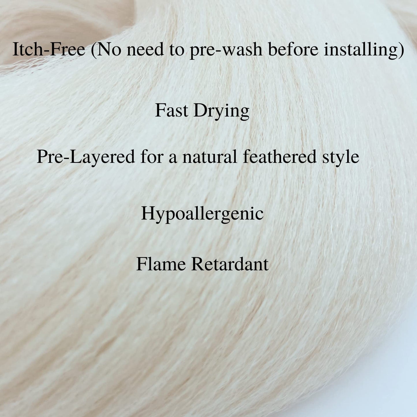 Platinum Blonde White Braiding Hair Prestretched Gyal Ghana Braiding Hair Braid in Hair