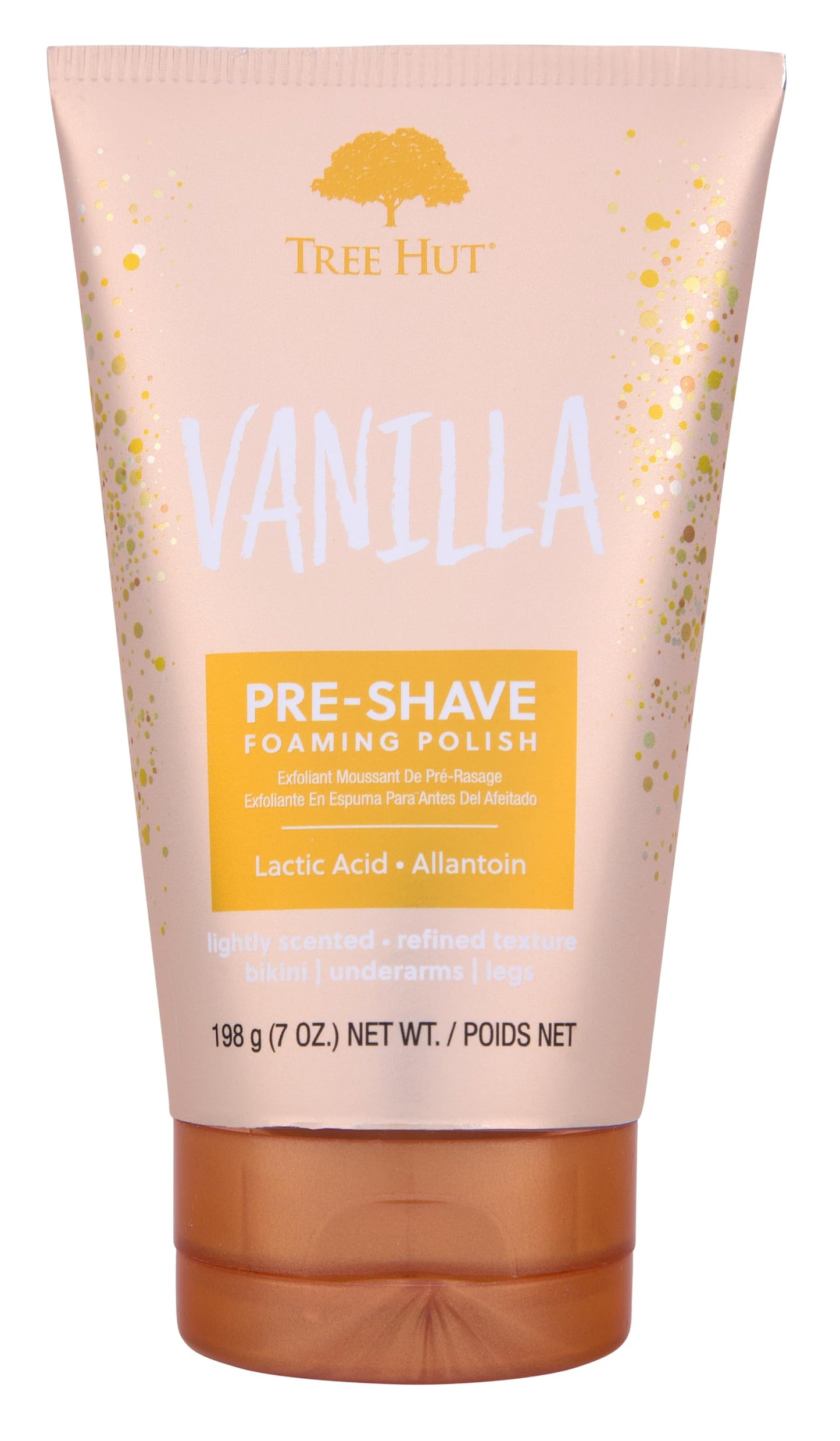 Tree Hut Vanilla Shave Prep Polish | Gently Soothe & Prep Skin for an Even Closer Shave | Exfoliating Shave Essential | 6 fl oz.