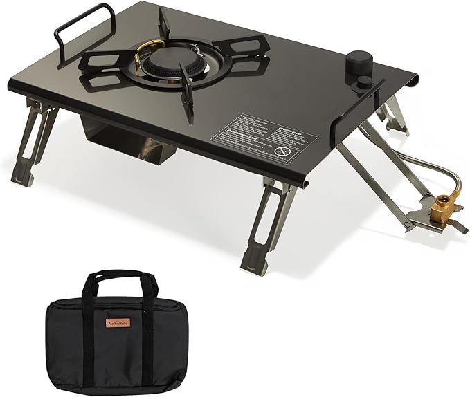 Naturehike Camping Gas Stove for IGT Table, Folding Isobutane Stove with Carry Bag, Portable Camp Stove for Outdoor Car Ca...