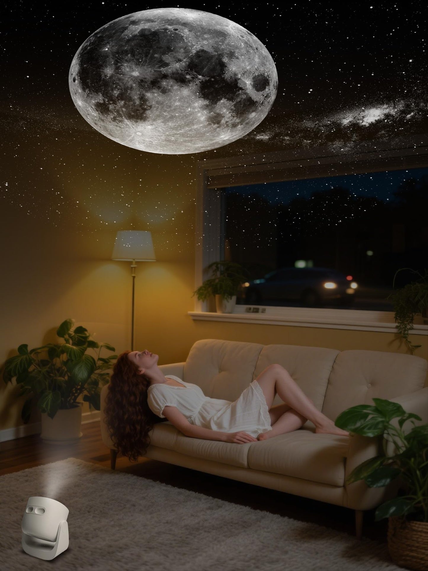 BOXVOUS Galaxy Star Projector for Bedroom, Home Planetarium Night Light Projector with Timer High-Definition Soft Light for Relax, Kids, Ceiling, Room Decoration, Gifts