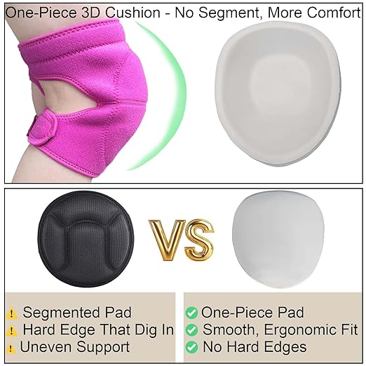 Knee Pads for Kneeling Work, Soft Garden Knee Pad for House Cleaning Worker, Waterproof Foam Cushion, Safety Knee Protector for Flooring and Carpet Installers, Prefect Gifts for Mens Womens for Christmas, Pink L (1 Pair)