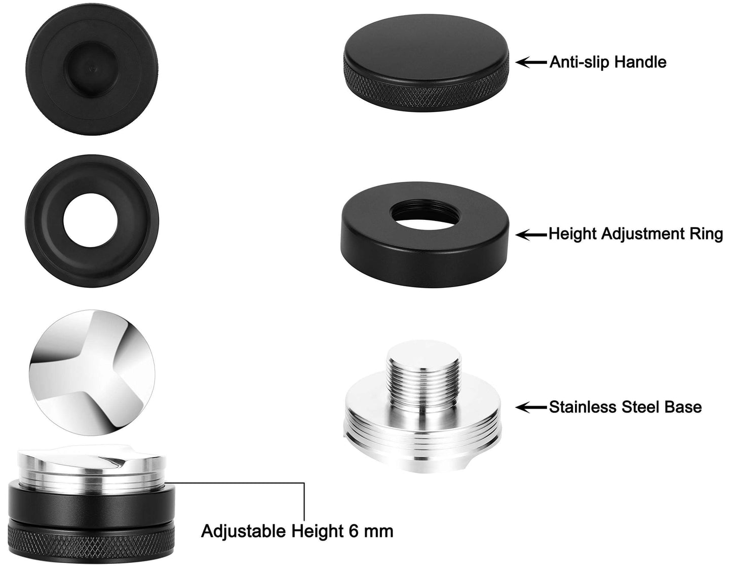 Apexstone 58mm Coffee Distributor, Espresso Distribution Tool, Espresso Distributor Tool, Coffee Leveler 58mm