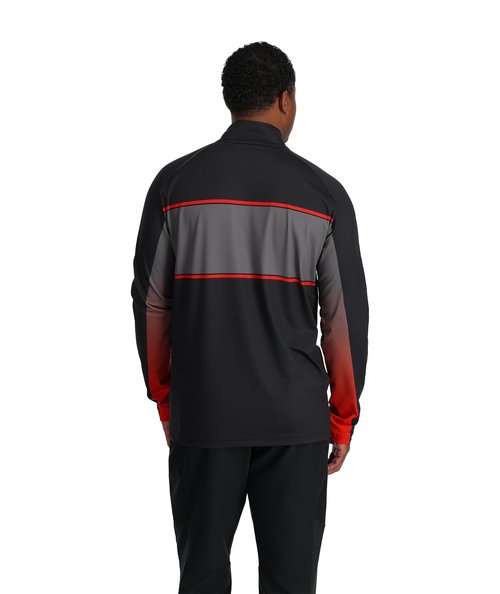 Spyder Men's Paramount Zip T-Neck Mid-Layer Mens