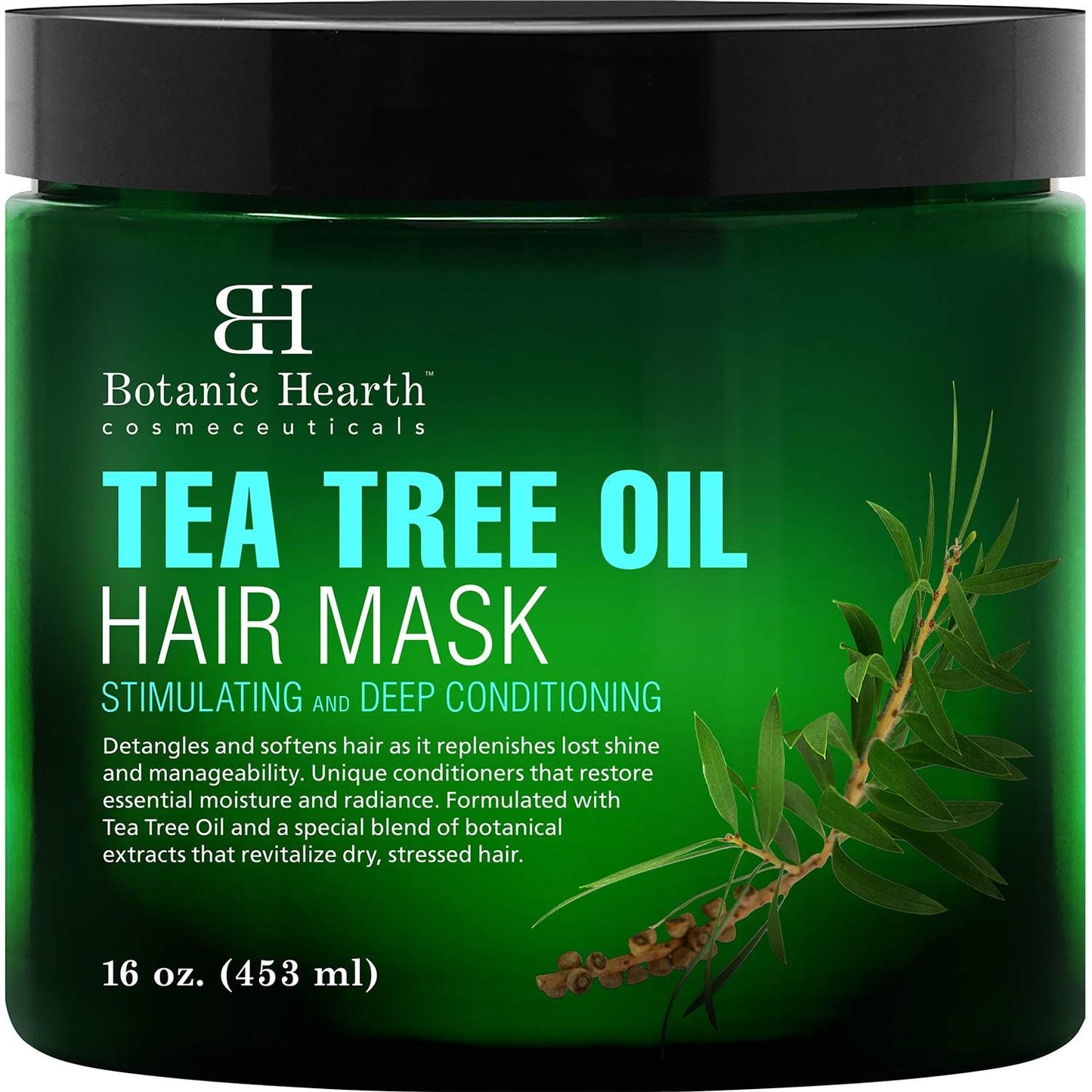 Botanic Hearth Tea Tree Hair Mask & Deep Conditioner, Moisturizes & Protects Hair & Scalp | With Soy Protein, Vitamin E, Collage