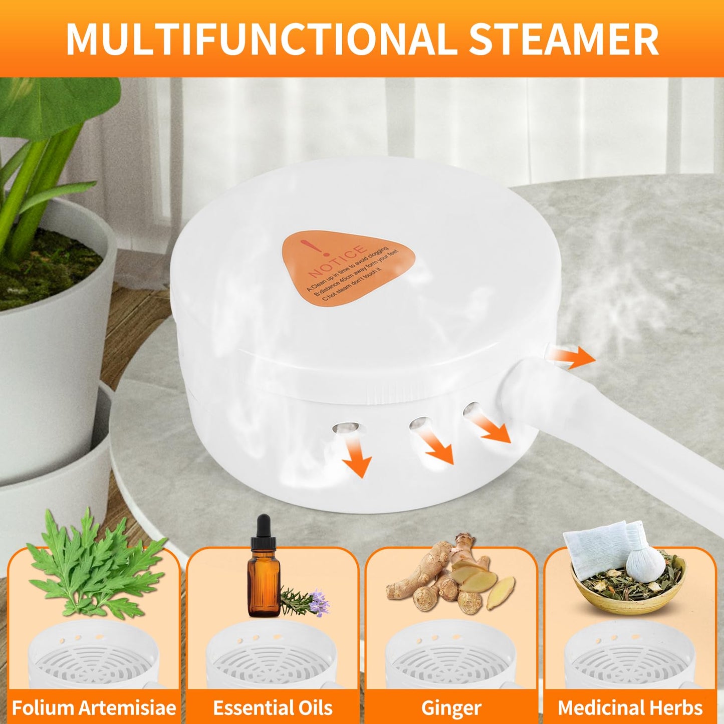 Aquatrend Portable Sauna Box for Home, Personal Steam Sauna Box with 1200W 3L Steamer, 3' x 3' x 5.9', Remote Control, Folding Chair, Full Size Sauna Tent for Fitness Gym Yoga Spa, Fast Heater, White