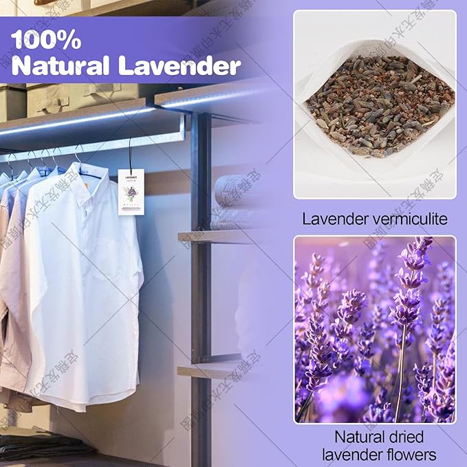 8 Packs Large Gardenia Scented Sachets for Closet Deodorizer Drawers, Hanging Long Lasting Potpourri Bags Home Fragrance Air Freshener