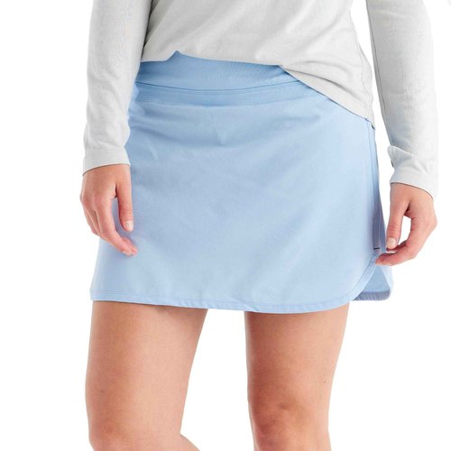 Free Fly Women's Lined Breeze Skort - Lightweight, Breathable Sun Protection UPF 50+ Casual Skort with Bamboo Viscose Liner - Clear Sky, X-Small