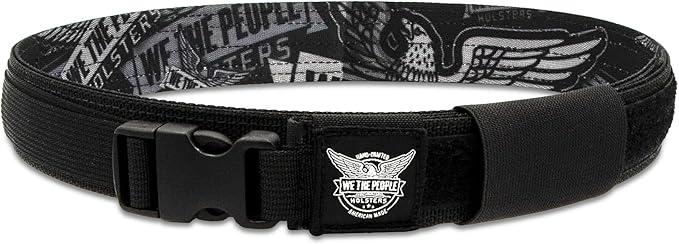 We The People Holsters - Raven - Low Profile Gun Belt - Tactical Gun Belt for Concealed Carry