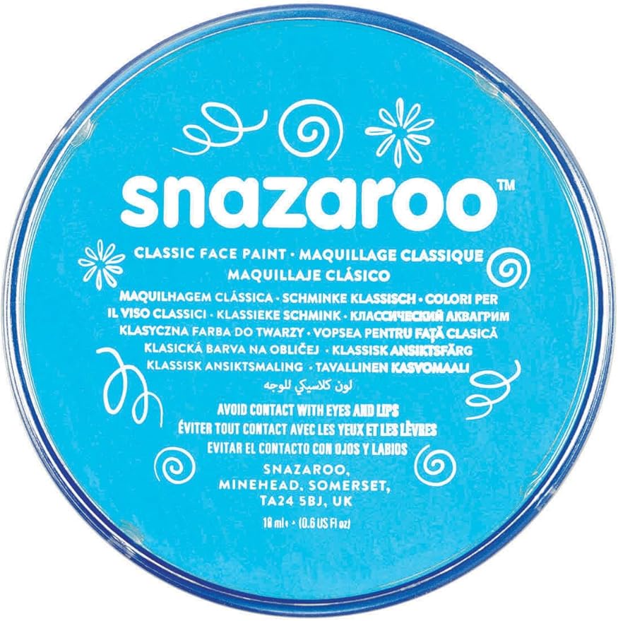 Snazaroo Classic Face and Body Paint, 18.8g (0.66-oz) Pot, Turquoise
