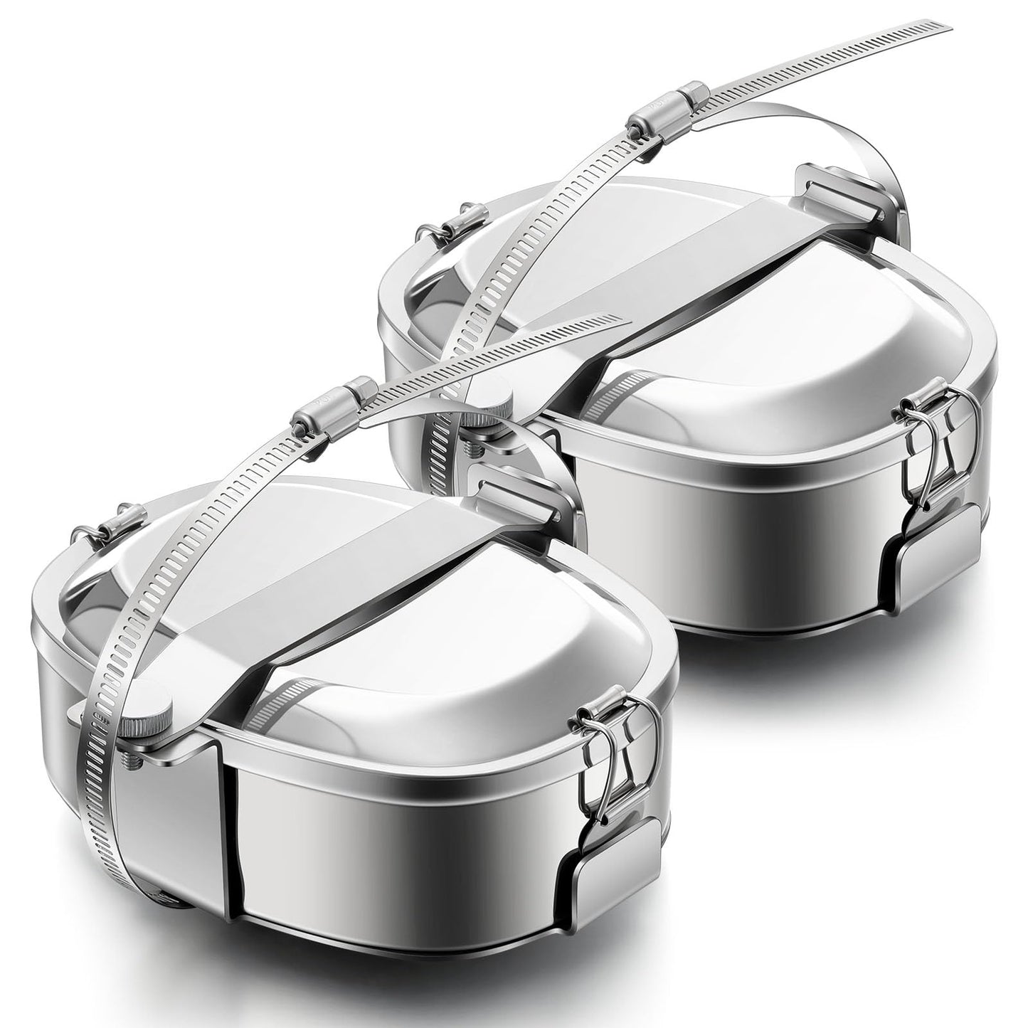 Reallnaive 2 Pcs Snowmobile Exhaust Food Warmer UTV Stainless Steel Muffler Exhaust Cooker Compatible with Arctic Cat Polaris ATV Motorcycle Snowmobile Lunch Box Food-Grade Hot Dog Warmer