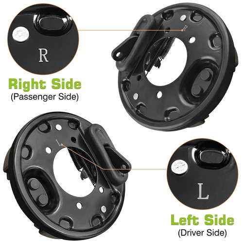 MOSNAI Golf Cart Brake Assembly for EZGO TXT PDS and Yamaha G14 G16 G19 G20 G21 G22, Driver and Passenger Side Brake Assembly Include EZGO TXT Brakes Shoes, OEM# 70998-G01 70998-G02