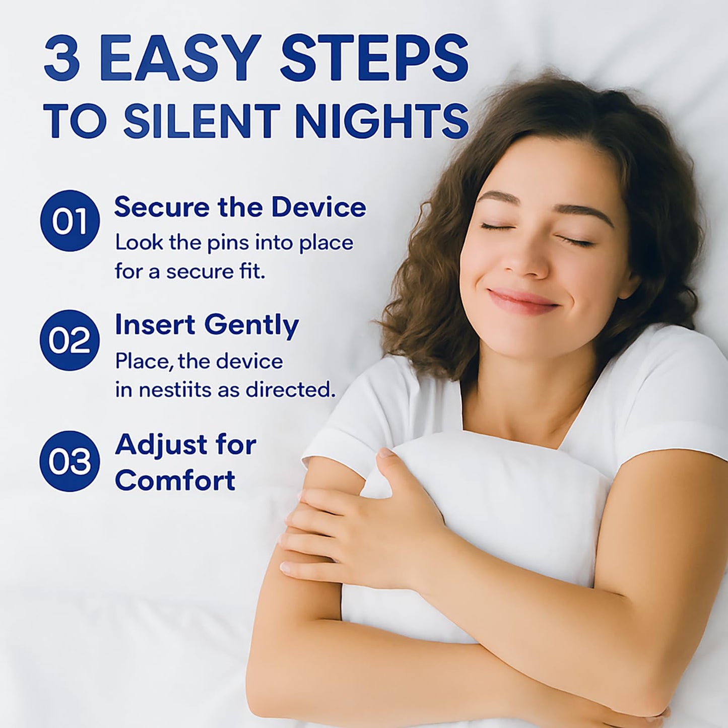 Anti Snoring Devices, Adjustable Snore Stopper for Men and Women, Snoring Solution, Individually Packaged & Reusable – 4 Pack