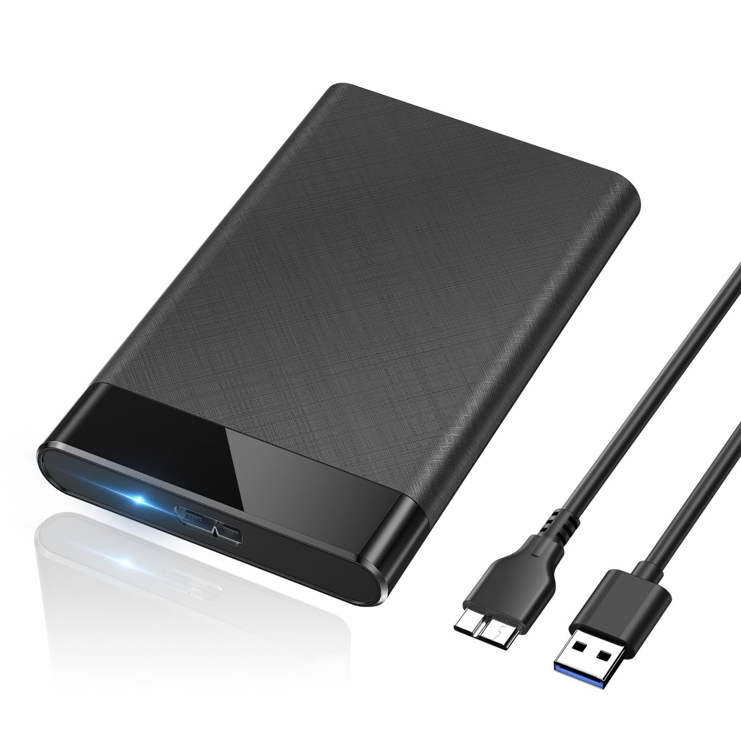Posugear 2.5   External Hard Drive Enclosure Usb 3.0 To Sata Iii Tool-Free External Hard Drive Case For 7Mm/9.5Mm 2.5 Inch Ssd