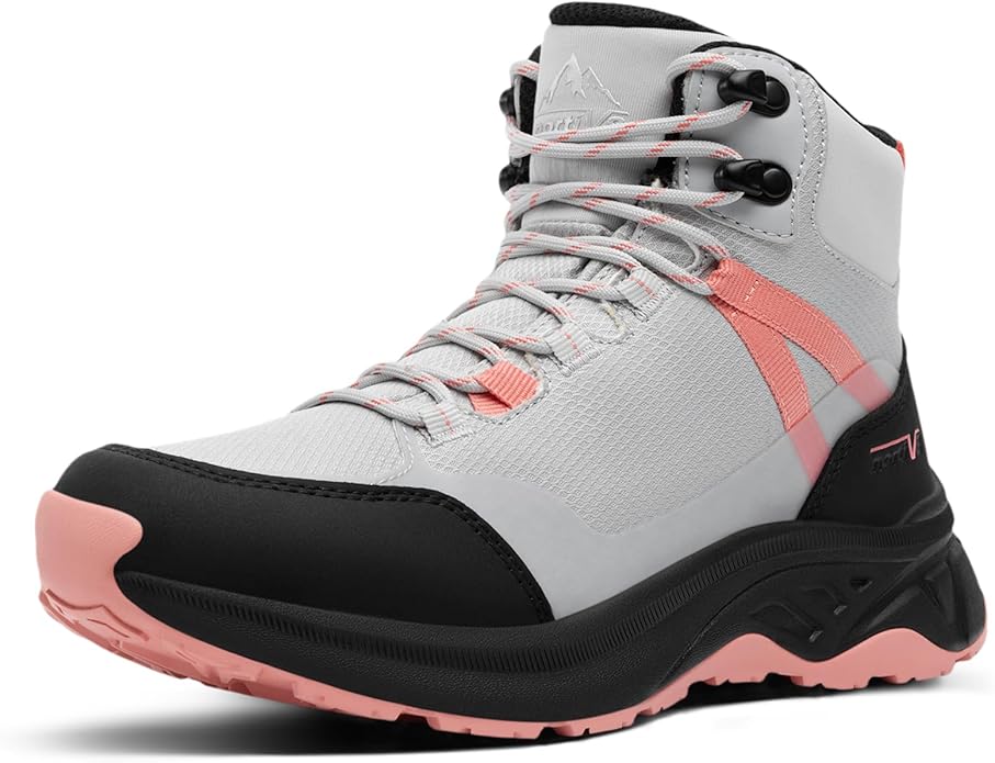 NORTIV 8 Women's Hiking Boots Waterproof Lightweight Outdoor Trekking Comfortable Non-Slip Backpacking Camping Ankle Boot ...