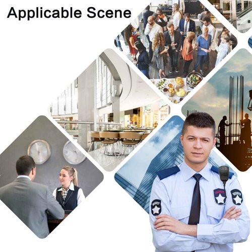 SAMCOM Speaker Mic for Two Way Radios,2 Pin Walkie Talkies Shoulder Mic, Handheld Walkie Talkie Microphone for Most 2 Way Radio, K Type Radio Microphone with PTT (6 Pack)