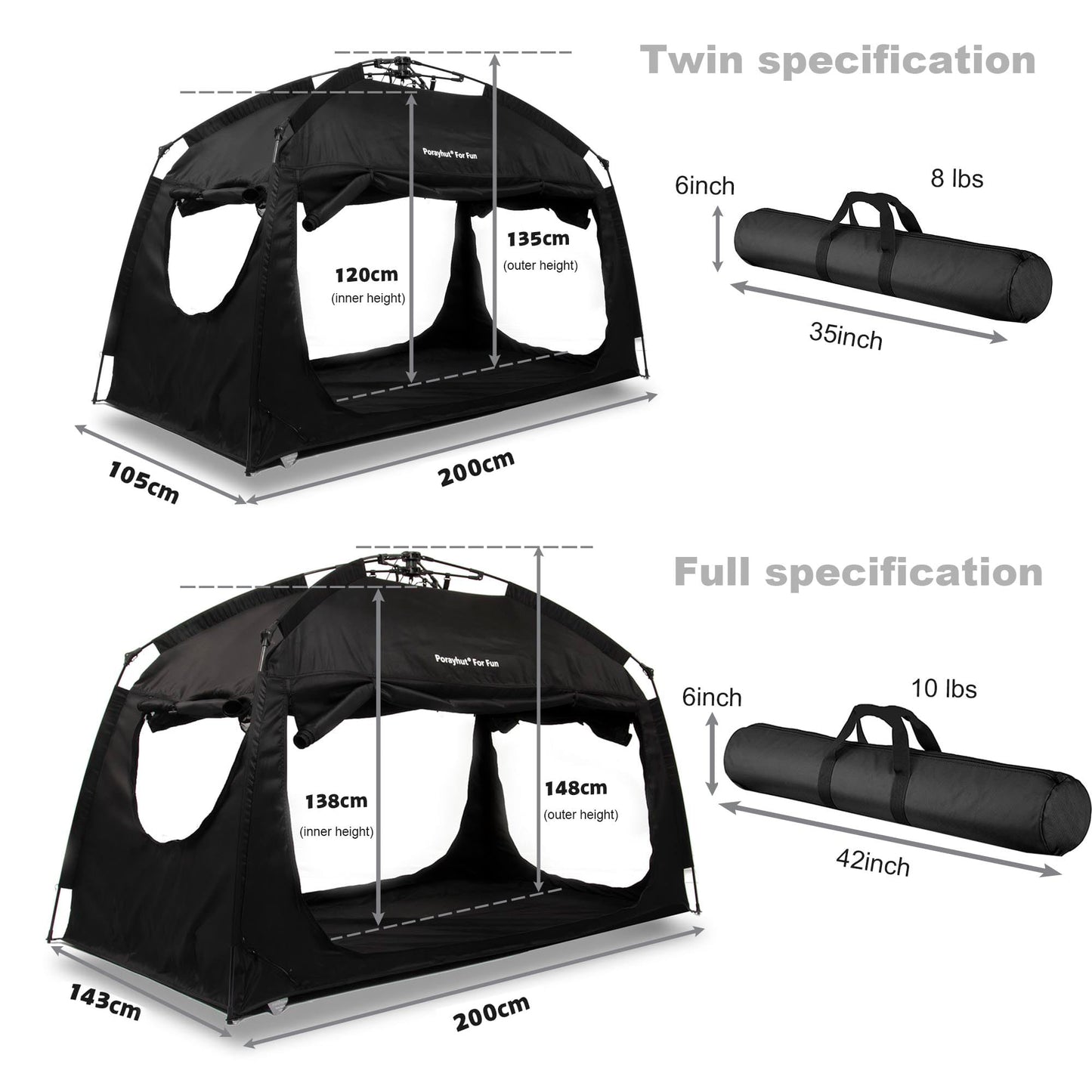 Indoor Instant Privacy Bed Tent for Sleeping,Quick Set-up Bed Canopies,Portable Bed Drapes with Large Space and 3 Doors (Blue, Full)