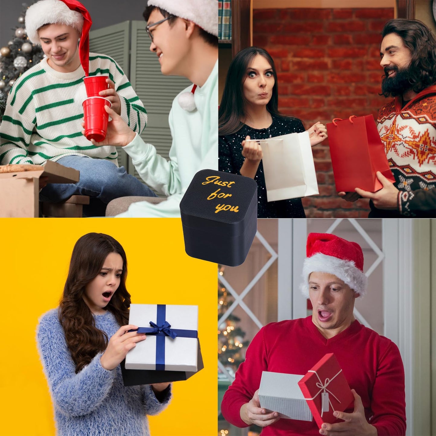 DASDSA Gag Gifts，Funny Birthday Gifts for Men，Christmas White Elephant Gifts for Adults, Office Prank Gift Box, Weird Stuff Quirky Joke Big Brother Friend