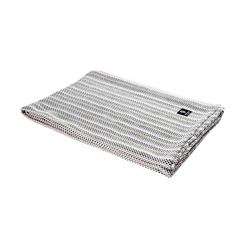 Hugger Mugger Cotton Yoga Blanket - Multi-Gray- Soft but Firm, Cofortable Support, Great Prop for Yoga