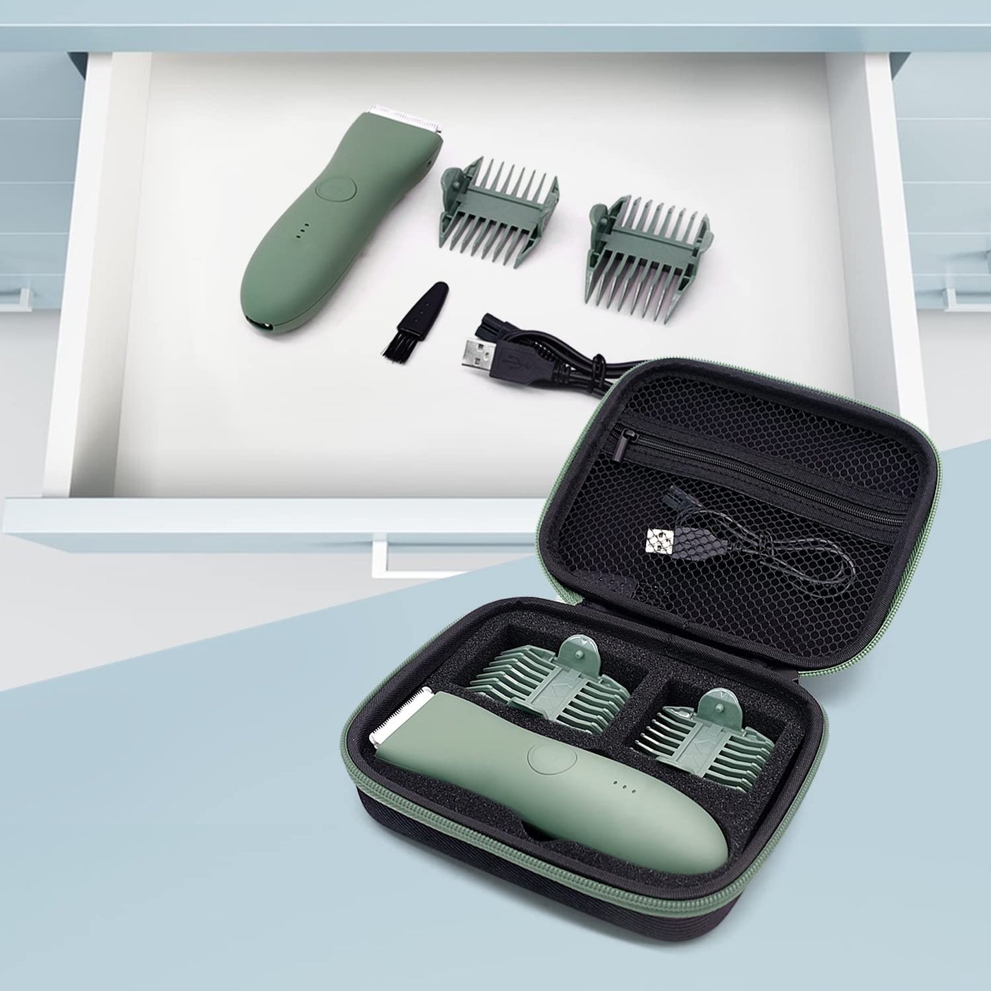 Case For Meridian Shaver, Yewltvep Hard Bags Compatible With Meridian Trimmer, Storage Case For Meridian Grooming Shaver Trimmer