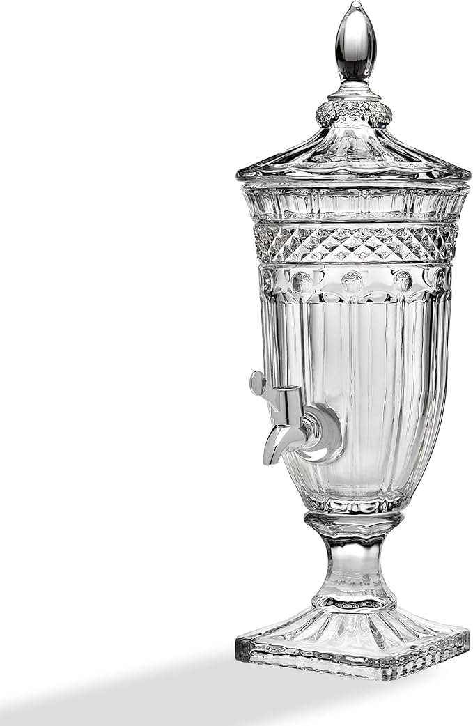 Godinger Glass Beverage Drink Dispenser Brandon - 60oz