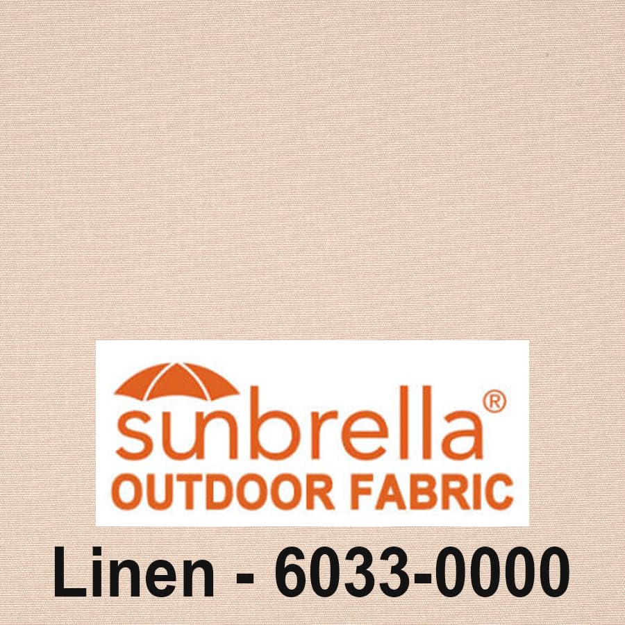 Easyawn Door and Window Sunbrella Canvas Awning / 5 Colors + 3 Sizes/Classic Awning / (Linen 4 feet Wide)