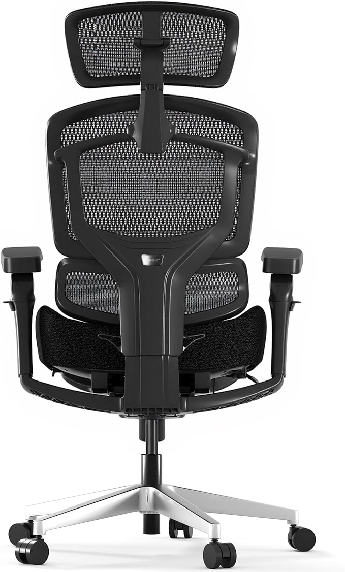 FLEXISPOT ErgoX-PRO Ergonomic Office Chair Black – 5D Lumbar, 7D Armrests, 4D Headrest, 551LB Capacity, Cloudtech Cushion – Office, Gaming, Bedroom