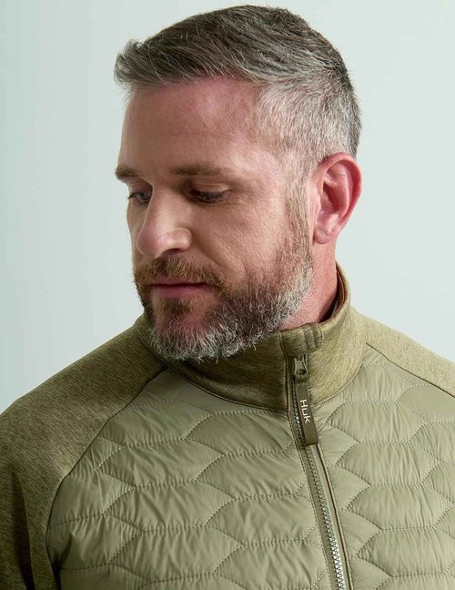 HUK Mens Scale Hybrid Jacket, DWR Performance Fishing Jacket, Overland Trek, Medium