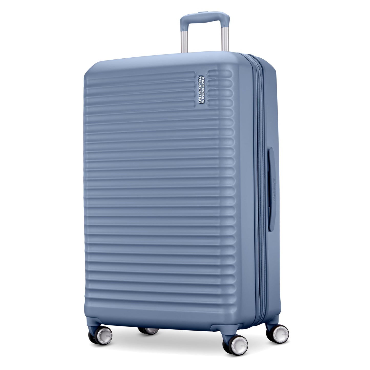 American Tourister Stratum 3.0 Large 28-Inch Spinner, Airline Approved, Durable Hardside Luggage, Expands 1.5", RightHeight™ Adjustable Handle, Elemental Blue