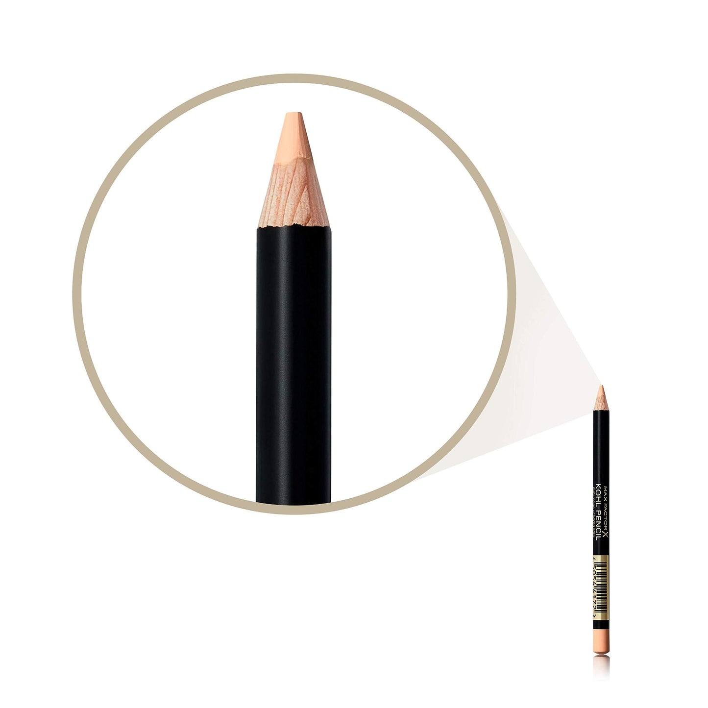 Max Factor Kohl pencil, # 090 natural glaze for women, 0.04 Ounce
