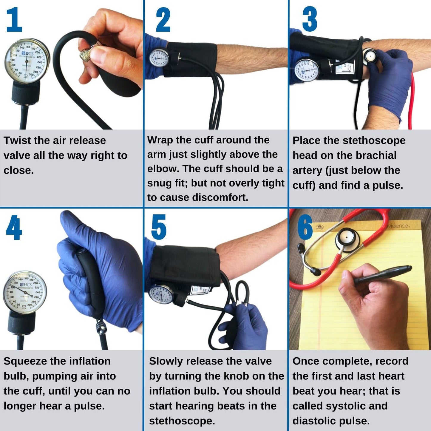 HCS Small Blood Pressure Cuff, Manual - Adult Small BP Cuffs - Manual Blood Pressure Cuff Arm Monitor - Aneroid Sphygmomanometer - Medical Grade, Home Use, Elderly Care - w/Carrying Case