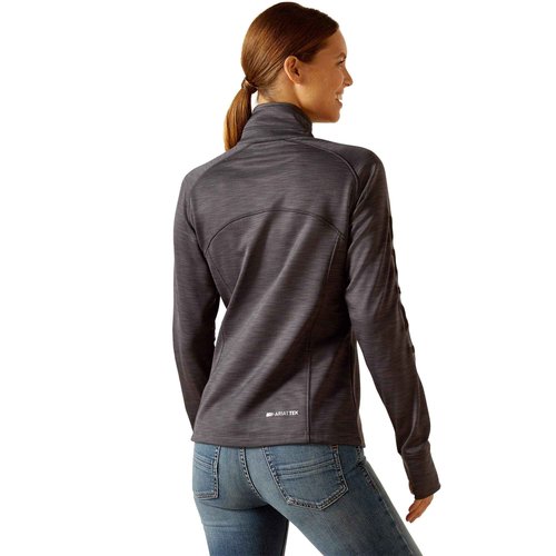 ARIAT Women's Tek Team 1/2 Zip Sweatshirt - Ebony, X-Small