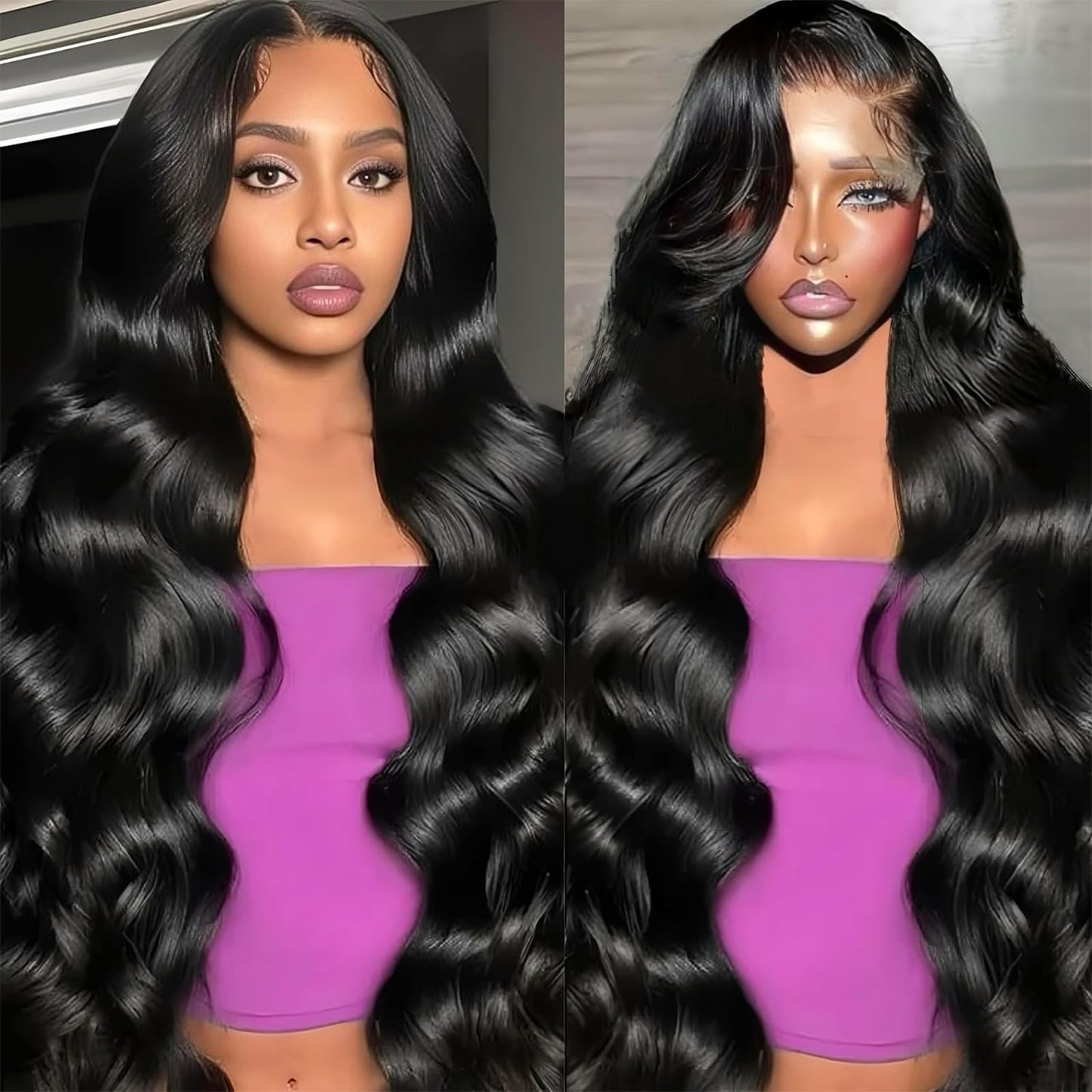 Gureimi 26 Inch Body Wave Lace Front Wigs Human Hair 200 Density 13x6 HD Lace Front Wigs Human Hair Pre Plucked for Women