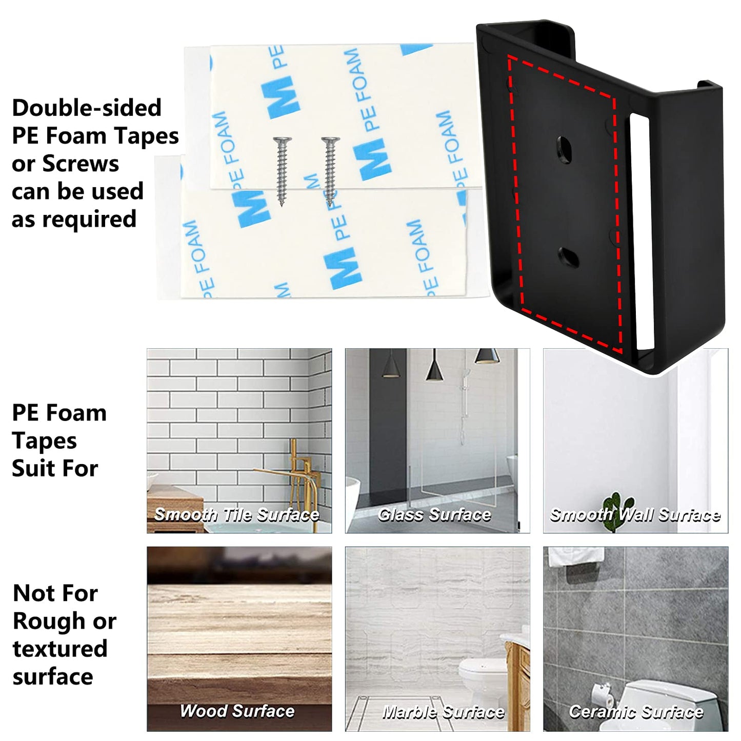 Yunbei Hd3/Uc7225T Ceiling Fan Remote Control Wall Mount Holder, Only For Hampton Bay Home Decorators Collection Thermostatic Re