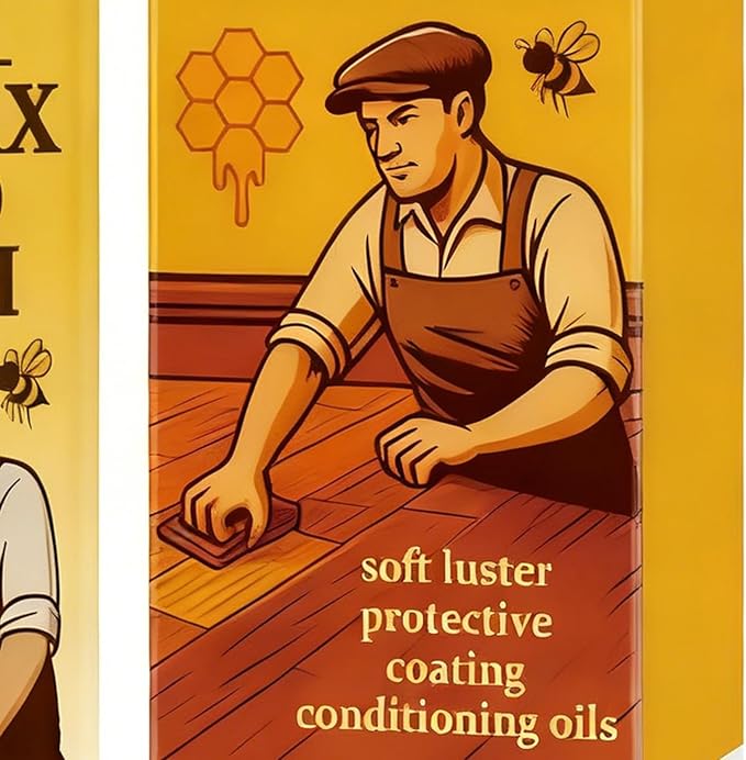Beeswax Wood Polish, Natural Dust Removal Formula, 120ml, Wood Furniture Cleaner, Floor Polish And Cleaner, Restores And Protects Surfaces, For Bedrooms, Living Rooms, Dining Areas, or Apartments