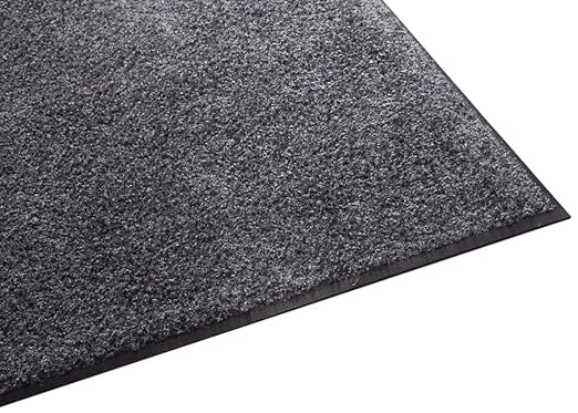 Guardian 94031230 Platinum Series Indoor Wiper Floor Mat, Rubber with Nylon Carpet, 3'x12', Grey